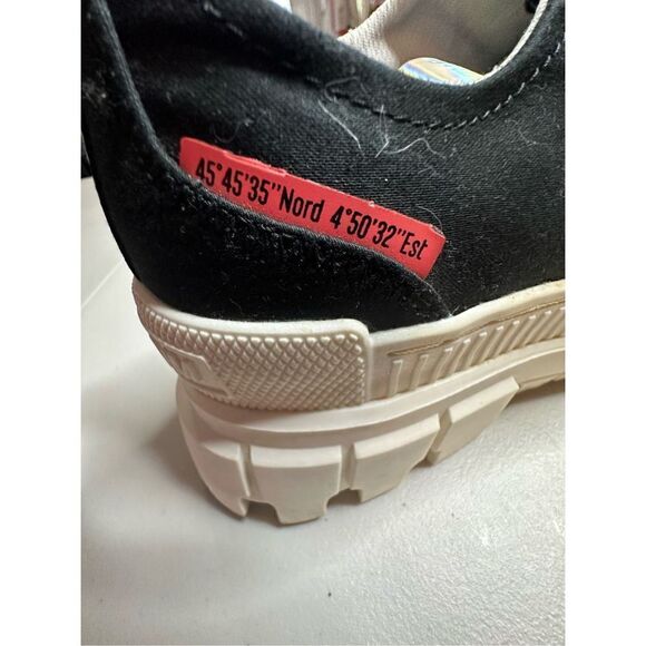 Palladium Women's Revolt LO TX Chunky Platform Sneakers Black & Marshmallow 10 - Picture 9 of 10